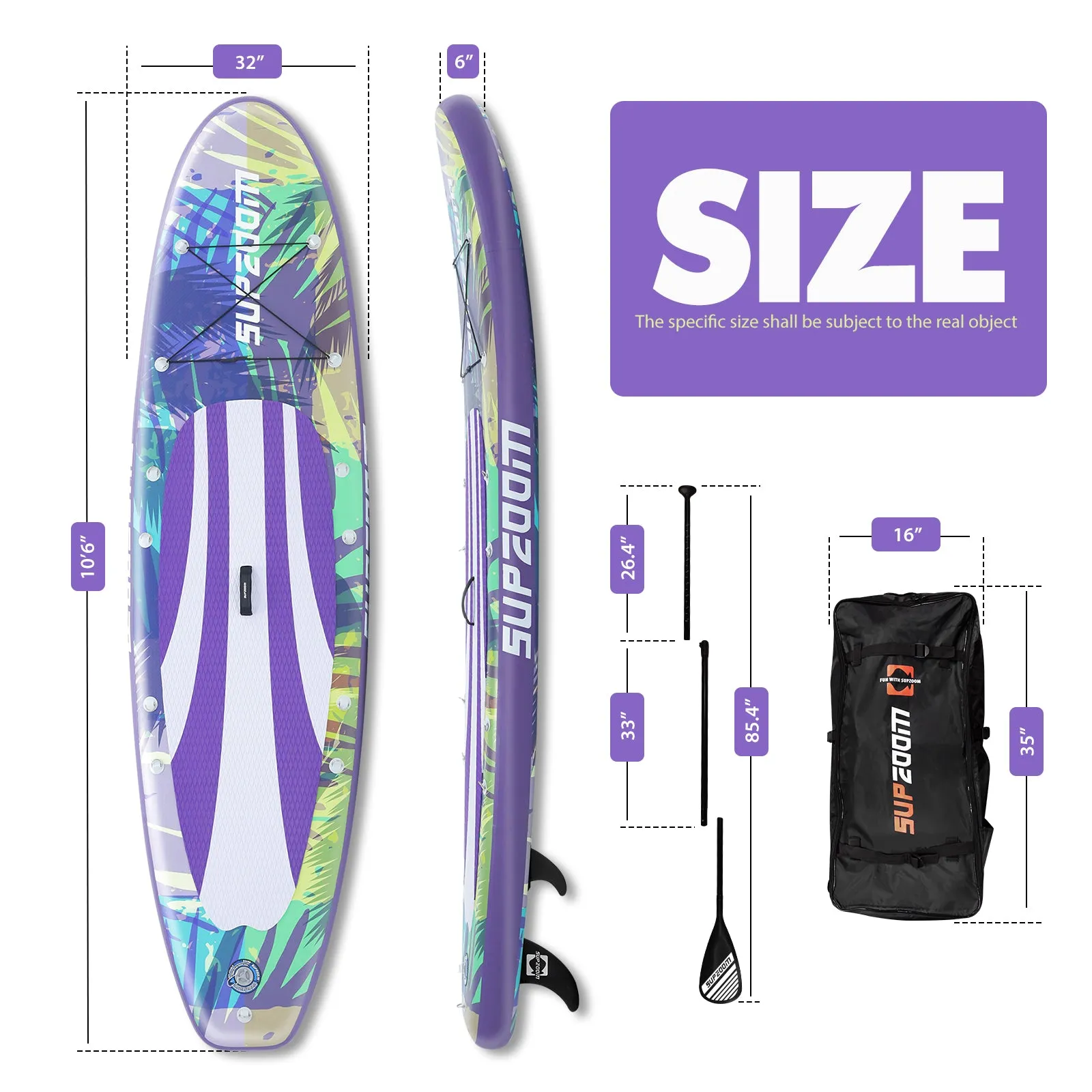 10'6" all round scenery style inflatable paddle board｜Supzoom