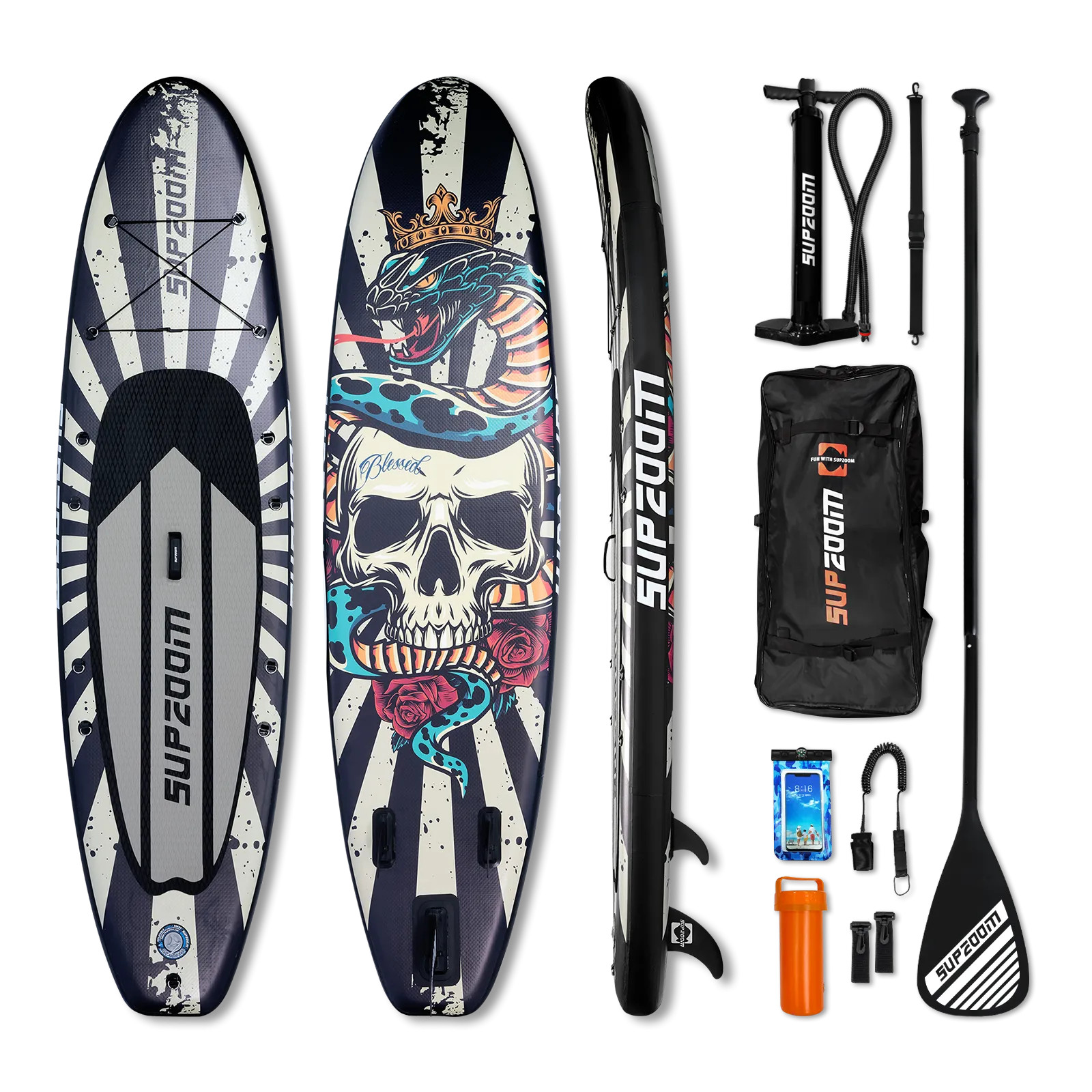 10'6" all-round skull graffiti style inflatable paddle board｜Supzoom