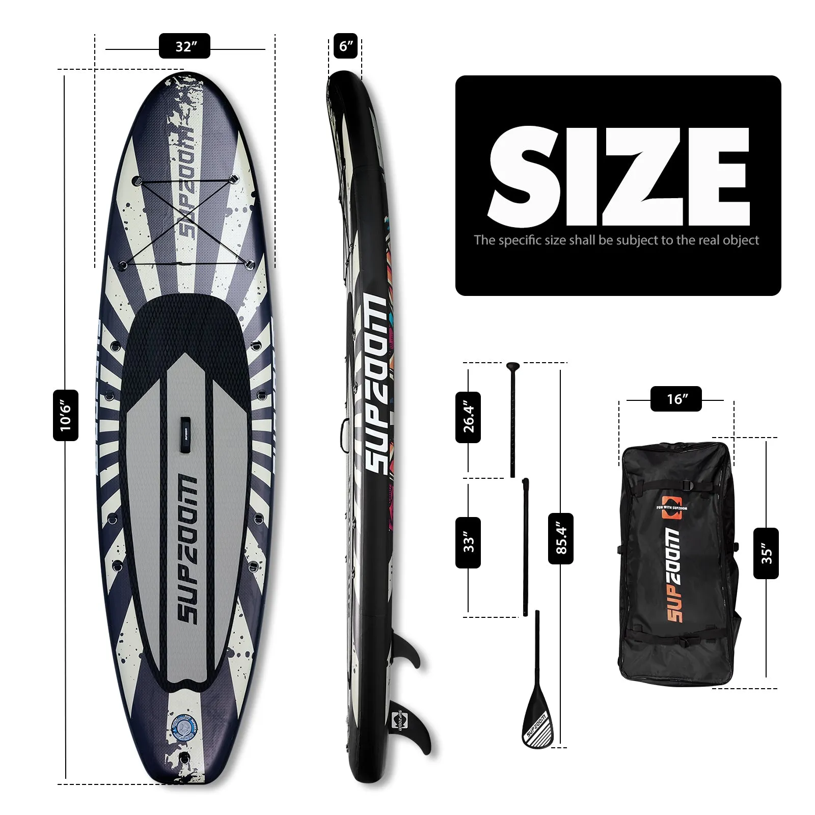 10'6" all-round skull graffiti style inflatable paddle board｜Supzoom