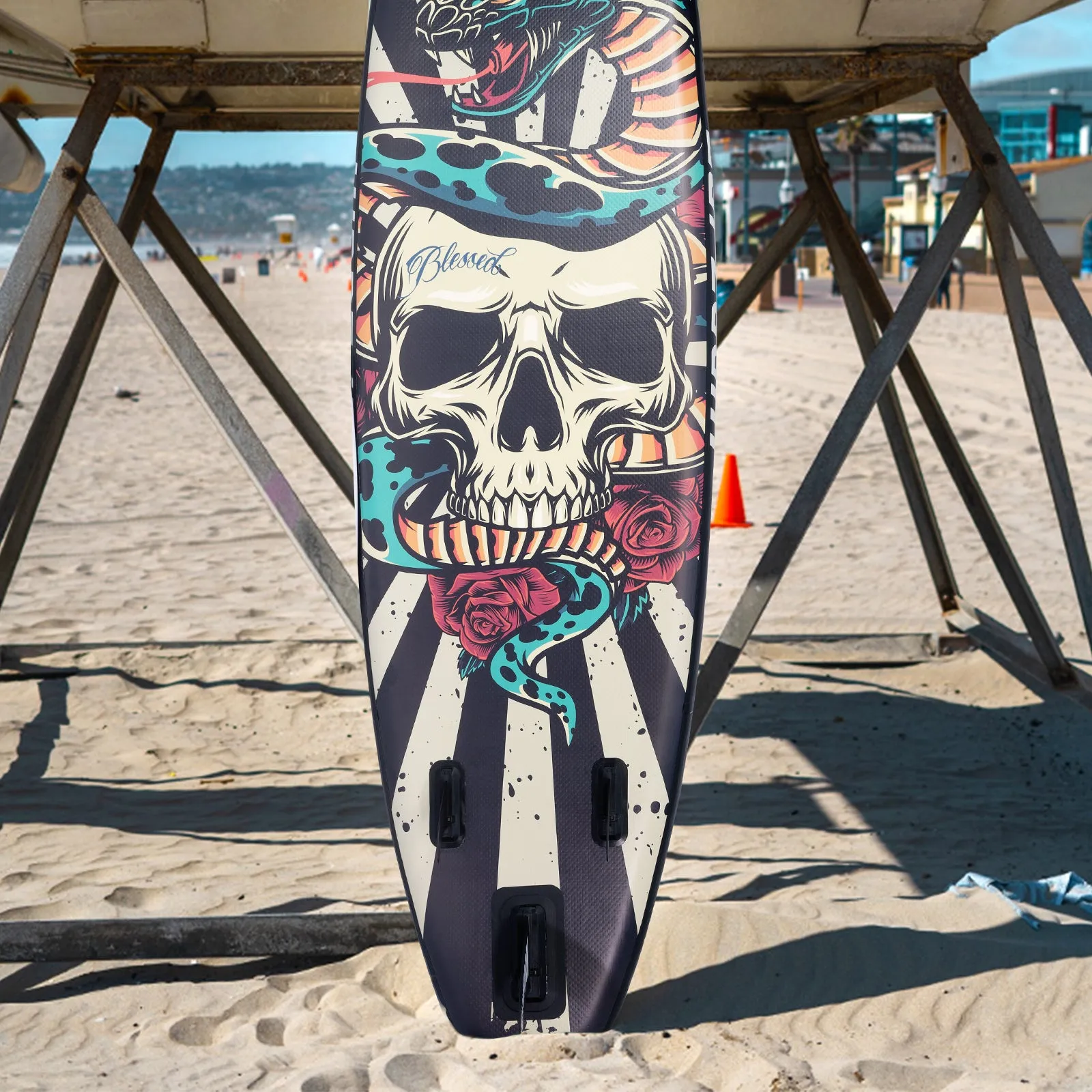 10'6" all-round skull graffiti style inflatable paddle board｜Supzoom