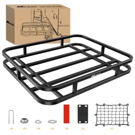 32¡Á26¡Á4 Inch RV Bumper Mounted Cargo Rack Carrier with Net Fits 4-inch or 4-1/2-inch Bumpers