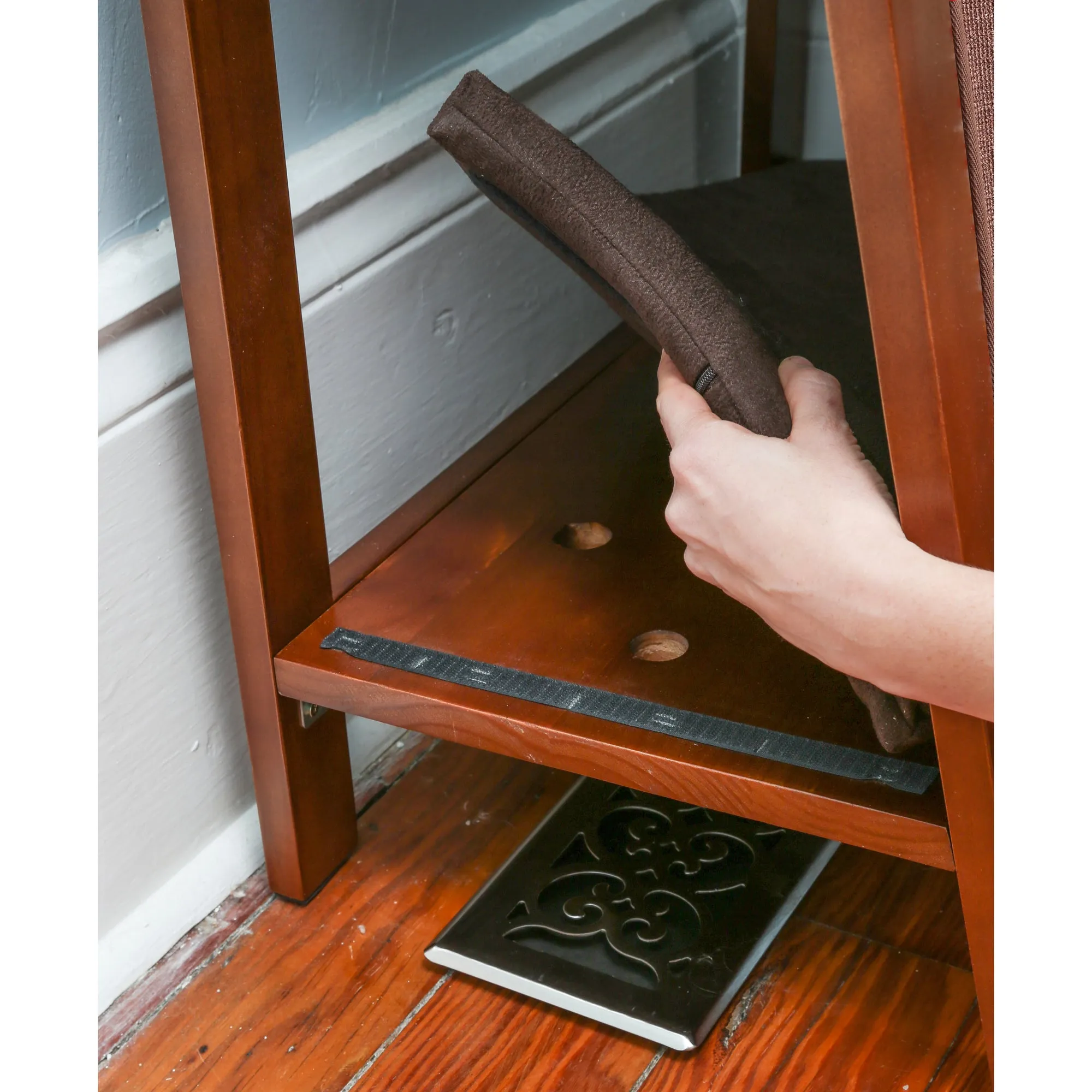 A-Frame Cat Bed and End Table - Espresso
