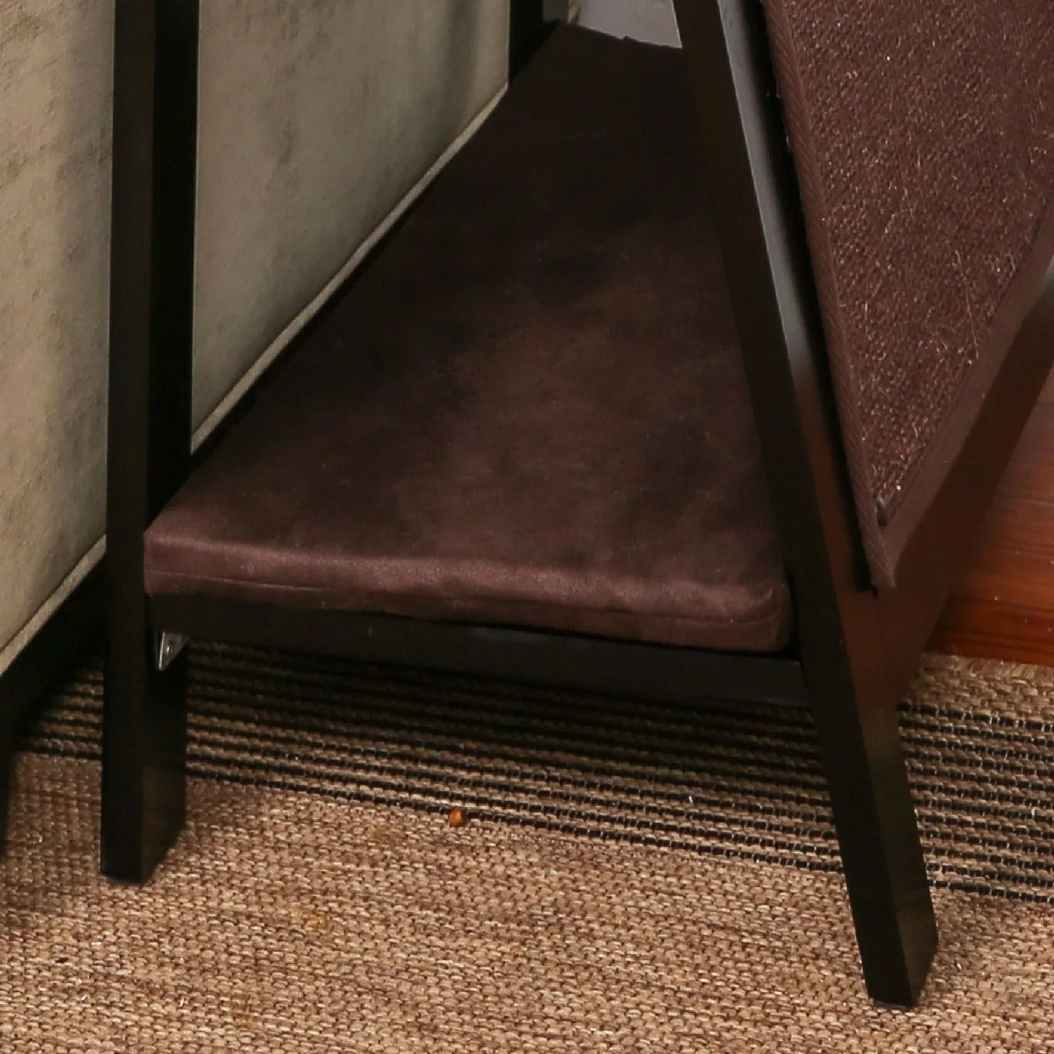A-Frame Cat Bed and End Table - Espresso