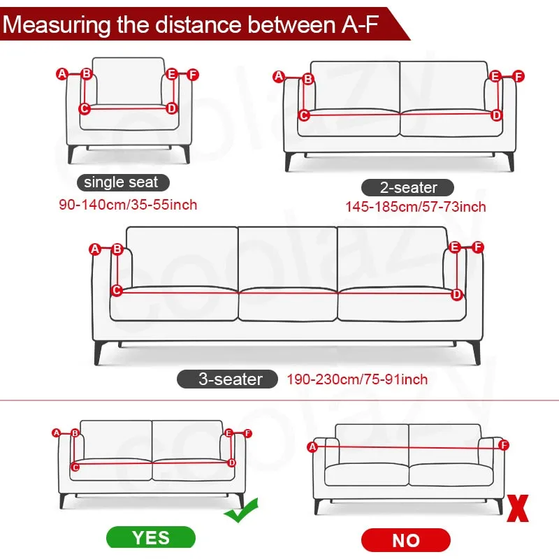 Anyhouz 1 Seater Sofa Cover Plain Rose Red Style and Protection For Living Room Sofa Chair Elastic Stretchable Slipcover