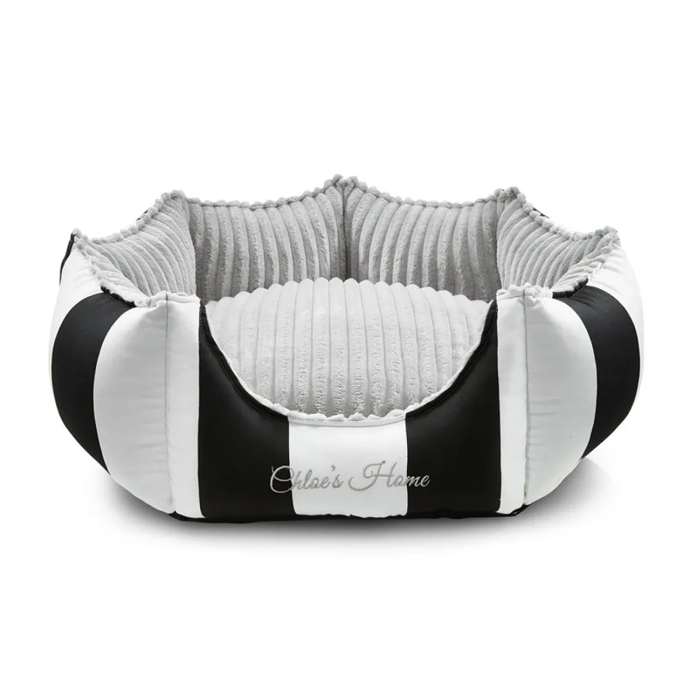Chloe's Home Monte Carlo Bed for Dogs and Cats (Black)