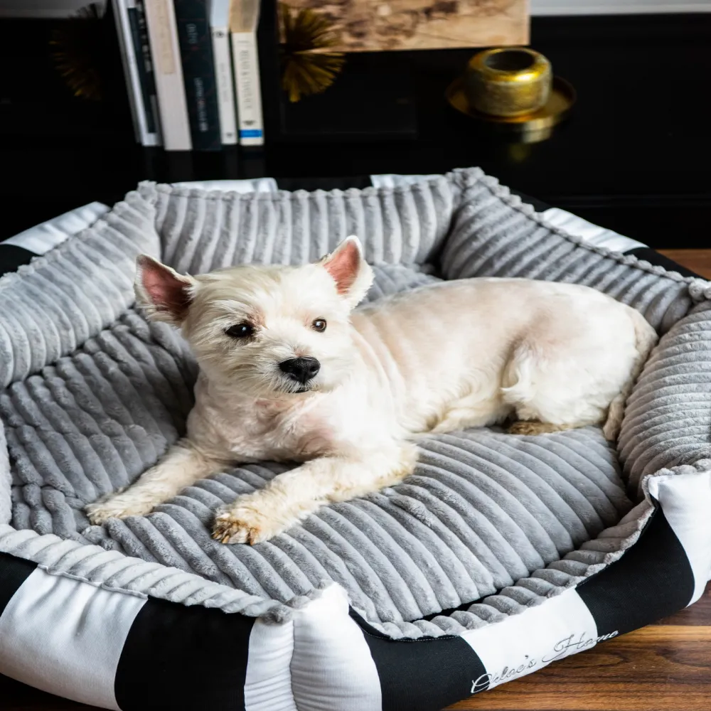 Chloe's Home Monte Carlo Bed for Dogs and Cats (Black)