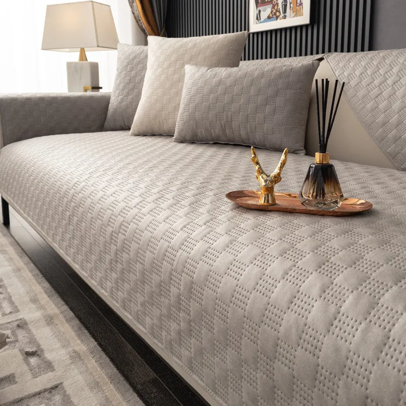 Etta Faux Leather Waterproof Versatile Couch Cover