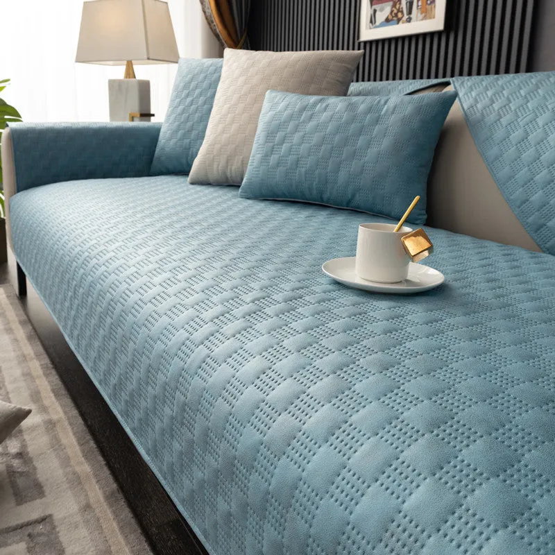 Etta Faux Leather Waterproof Versatile Couch Cover