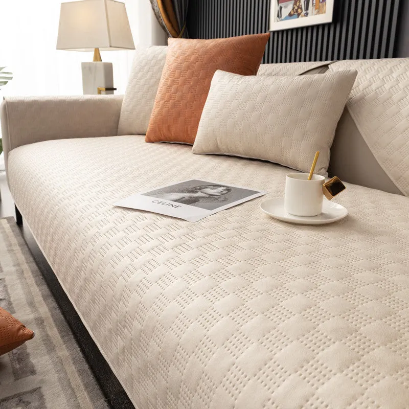 Etta Faux Leather Waterproof Versatile Couch Cover