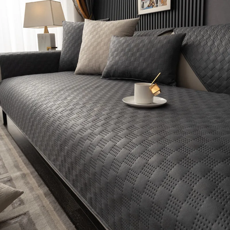 Etta Faux Leather Waterproof Versatile Couch Cover