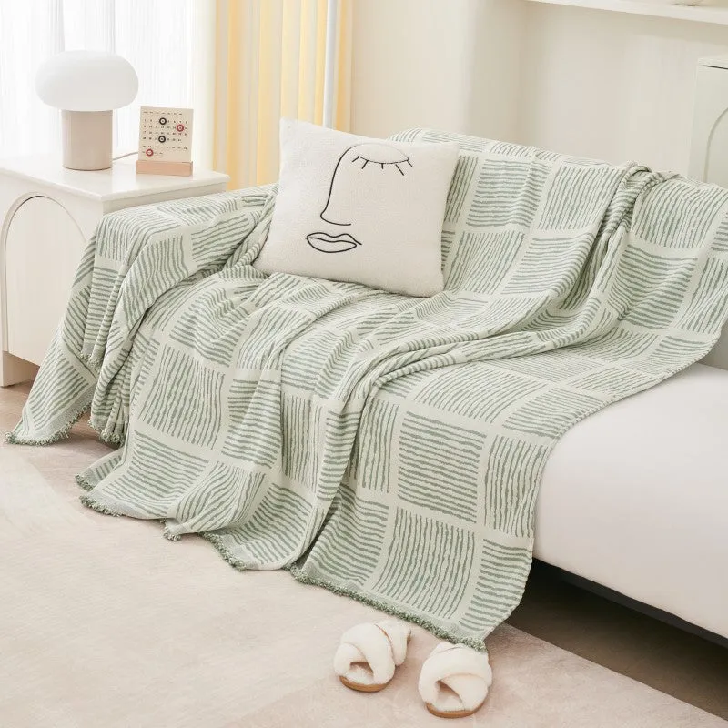 Jordyn Geometric Couch Sofa Cover Blanket