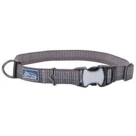 K9 Explorer® Brights Reflective Adjustable Dog Collar, Grey X-Small