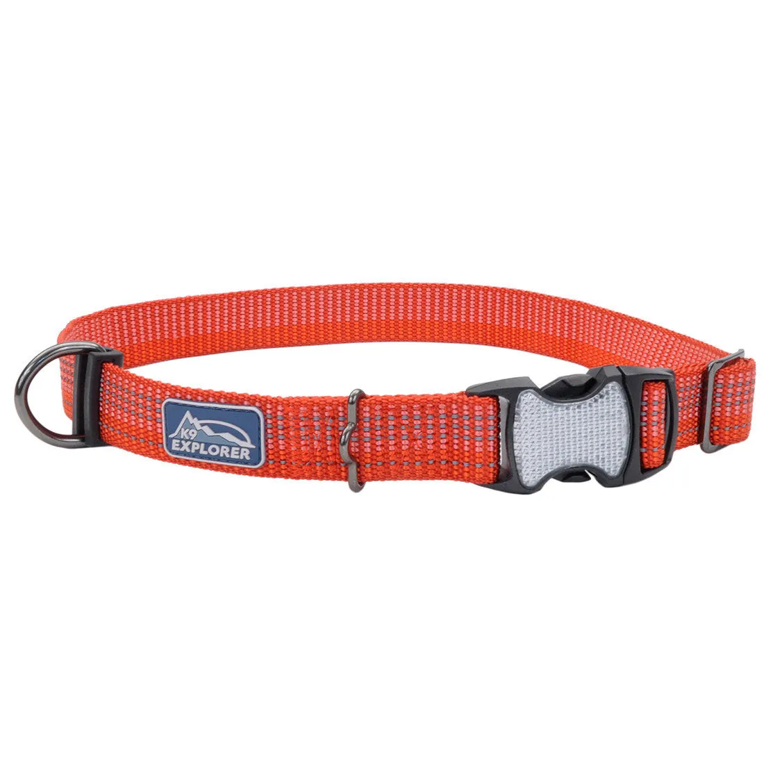 K9 Explorer® Brights Reflective Adjustable Dog Collar, Red X-Small