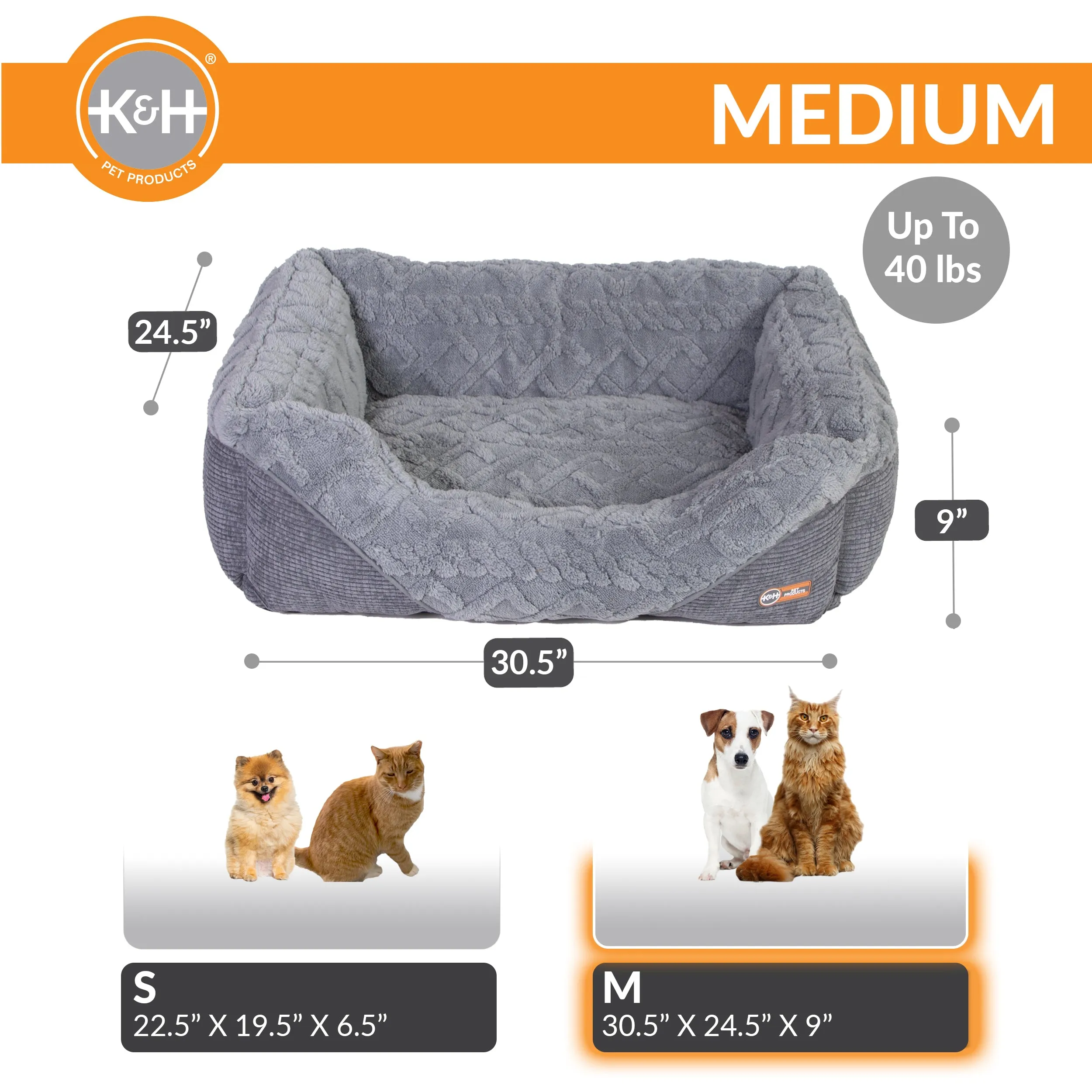 K&H Thermo-Pet Lounge Sleeper Heated Cat & Dog Bed