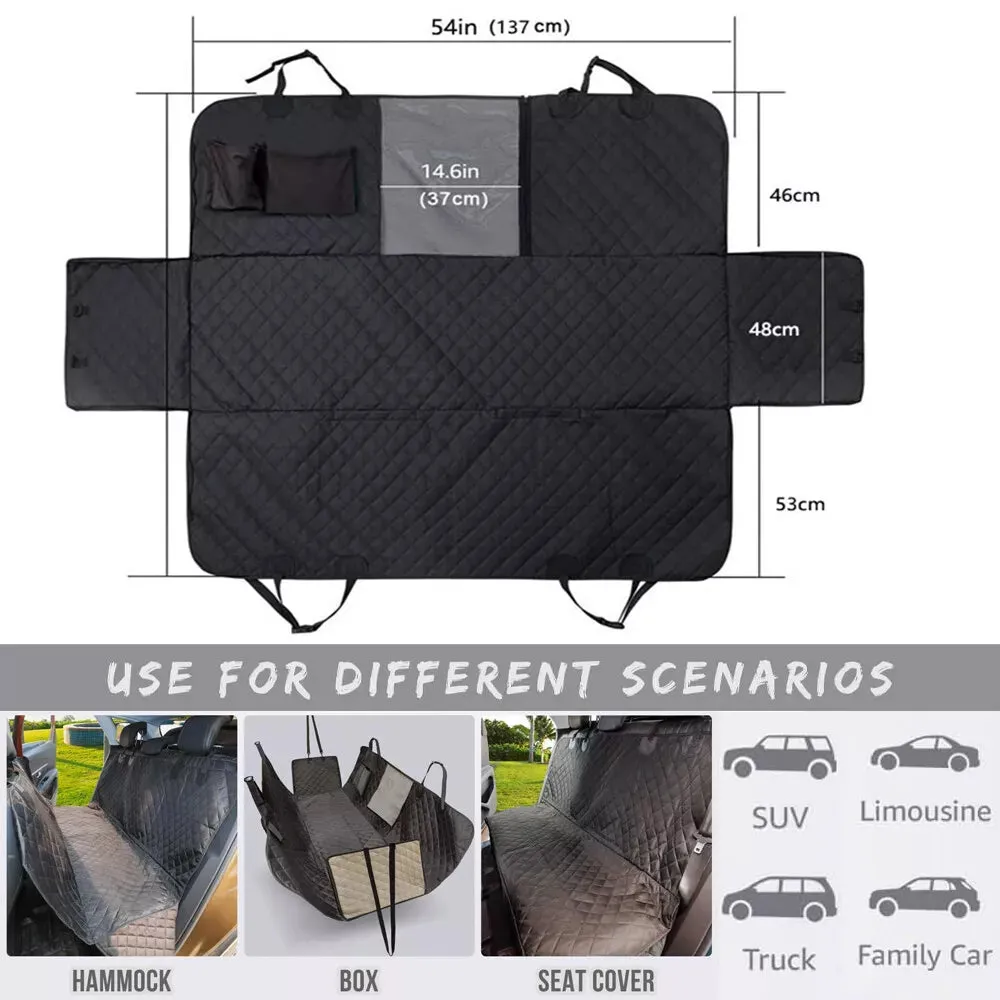 Large Pet Dog Seat Cover for Truck SUV Car Back Seat Protector Hammock Mat