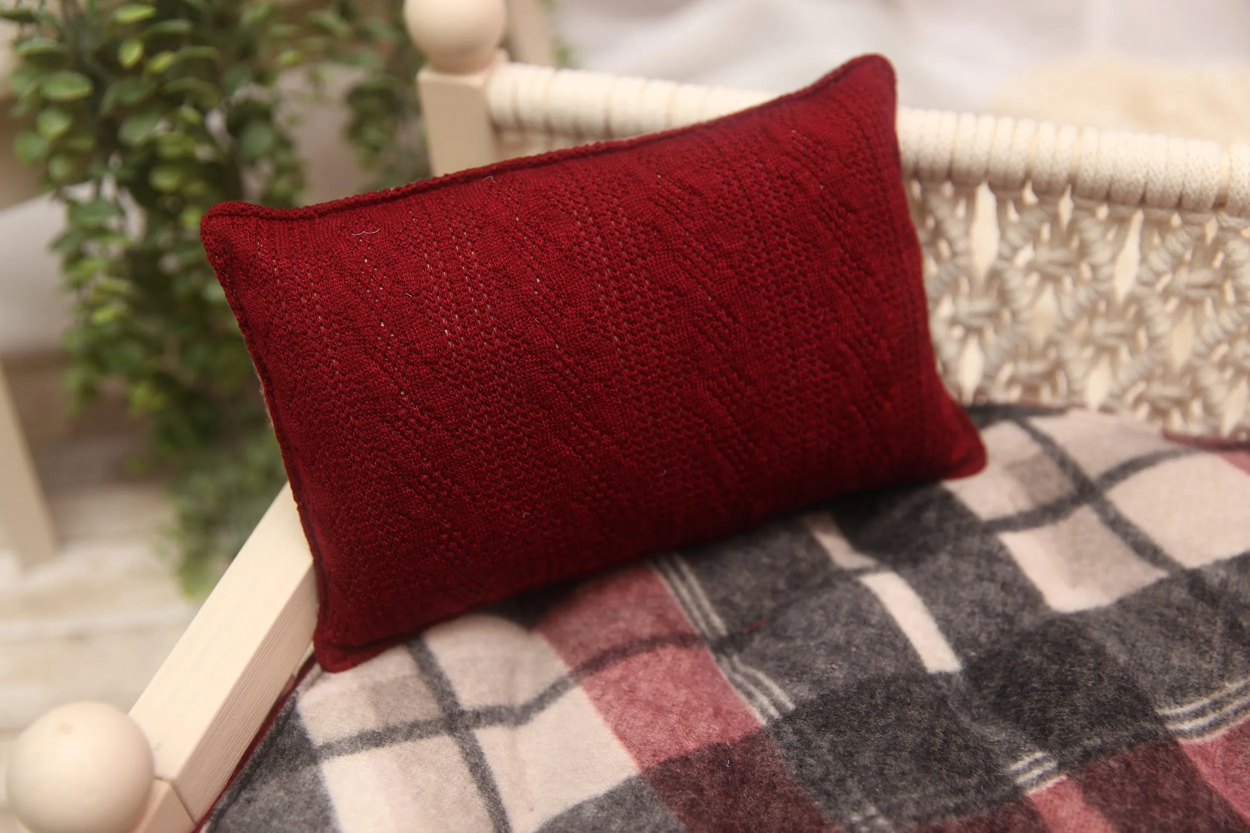 Made to Order REVERSIBLE 2 Color Argyle Christmas- NB Mattress