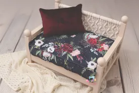 Made to Order REVERSIBLE 2 Color Cranberry Christmas Bouquet- NB Mattress