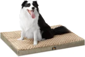 Medium Dog Bed for Dogs up to 35 lbs with Orthopedic Foam Waterproof Cover Removable and Washable Cover Fluffy Dog Crate Bed with Non-Slip Bottom