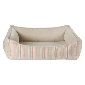 Oslo Ortho Nesting Bed —  Sanibel Stripe MicroLinen   Linen MicroVevlet