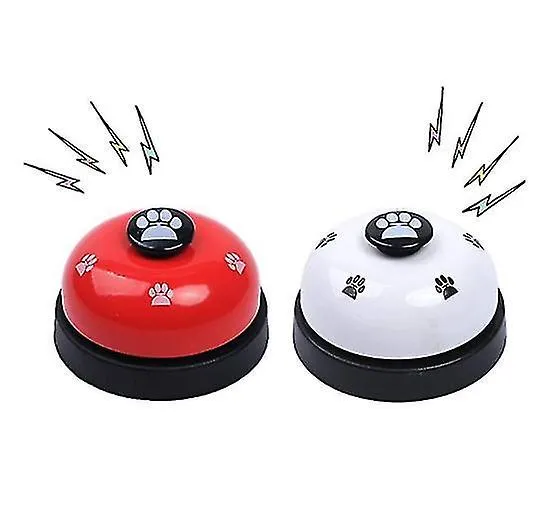 Pet training clickers treat dispensers pet training bell  dog bell  dog training device red
