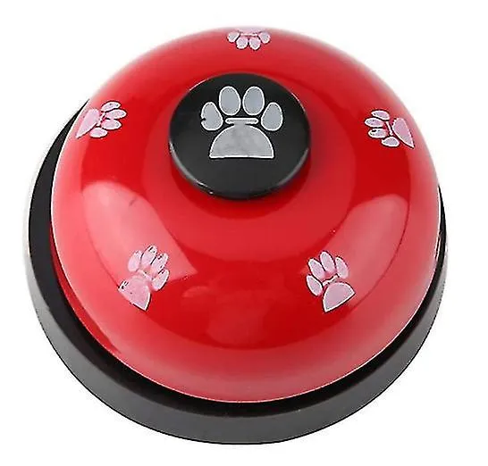 Pet training clickers treat dispensers pet training bell  dog bell  dog training device red
