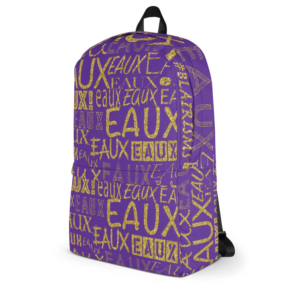 Purple & Gold AllEAUXver Backpack