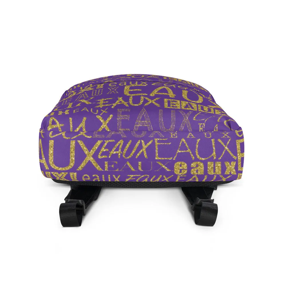 Purple & Gold AllEAUXver Backpack