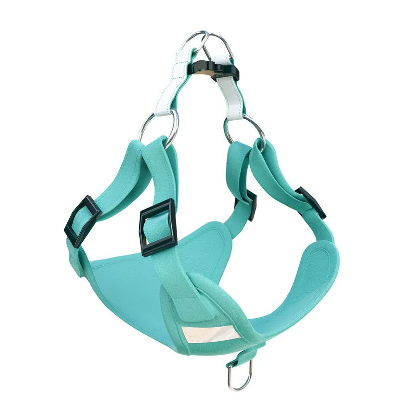 Reflective Suede Dog Vest