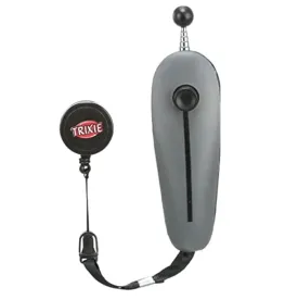 Trixie Target Stick with Clicker Button Retractable Toy for Dogs and Cats (Grey)