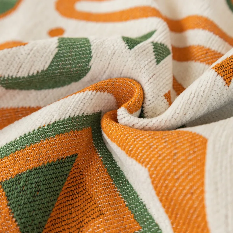 Wren Boho Chenille Couch Sofa Cover Blanket